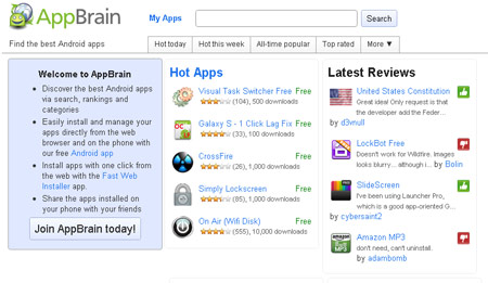 AppBrain: le migliori applicazioni e i migliori giochi per Android