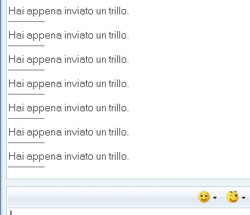 Inviare Trilli Infiniti su Windows Live Messenger