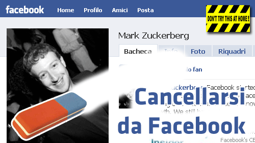 Cancellarsi Facebook