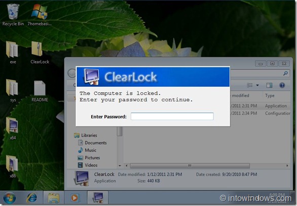 Bloccare Windows con Password senza Nascondere il Desktop con Clearlock