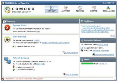 Comodo Internet Security Firewall