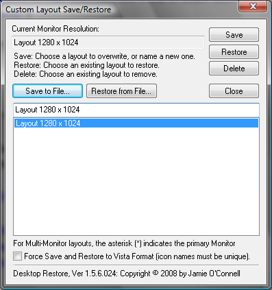 Salvare e Ripristinare la Posizione delle Icone sul Desktop con Desktop Restore