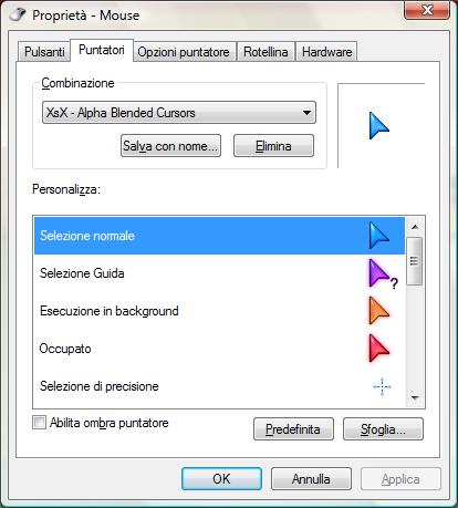 SCARICA PUNTATORI MOUSE WINDOWS 7