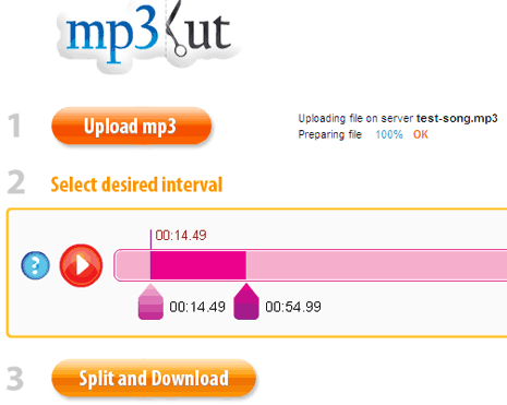 Tagliare File in Formato MP3 Online con CutMP3