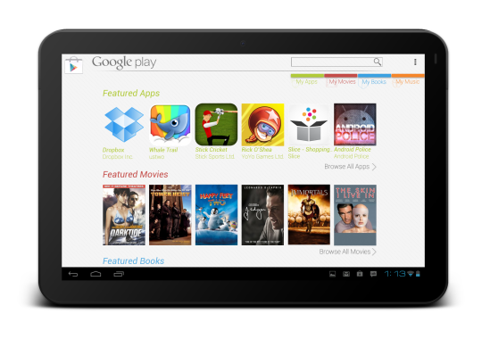 Google Play Store Tutti Tablet Android 540x380