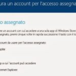 Configura Un Account Per Laccesso Assegnato Windows 8