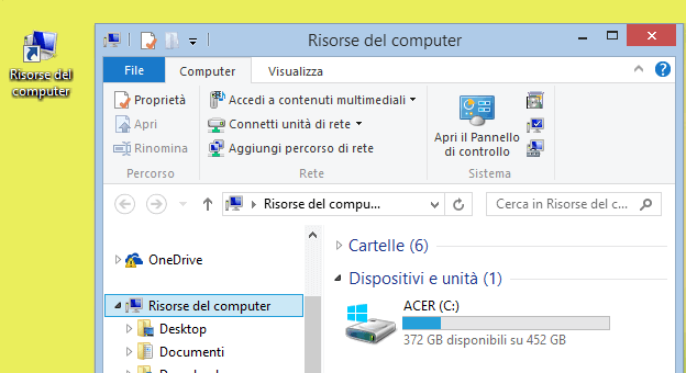 Computer E Questo PC Rinominati In Risorse Del Computer