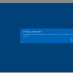 Microsoft Edge This app can’t be opened
