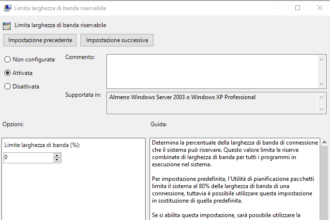 limitare larghezza di banda