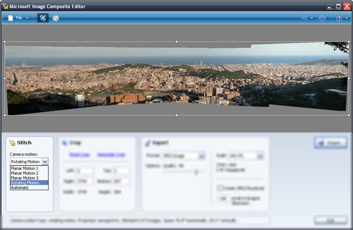 microsoft image composite editor screenshot