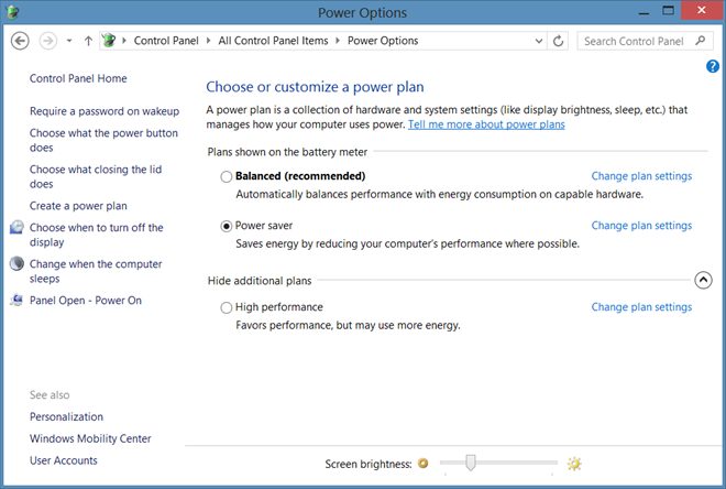 power plans windows