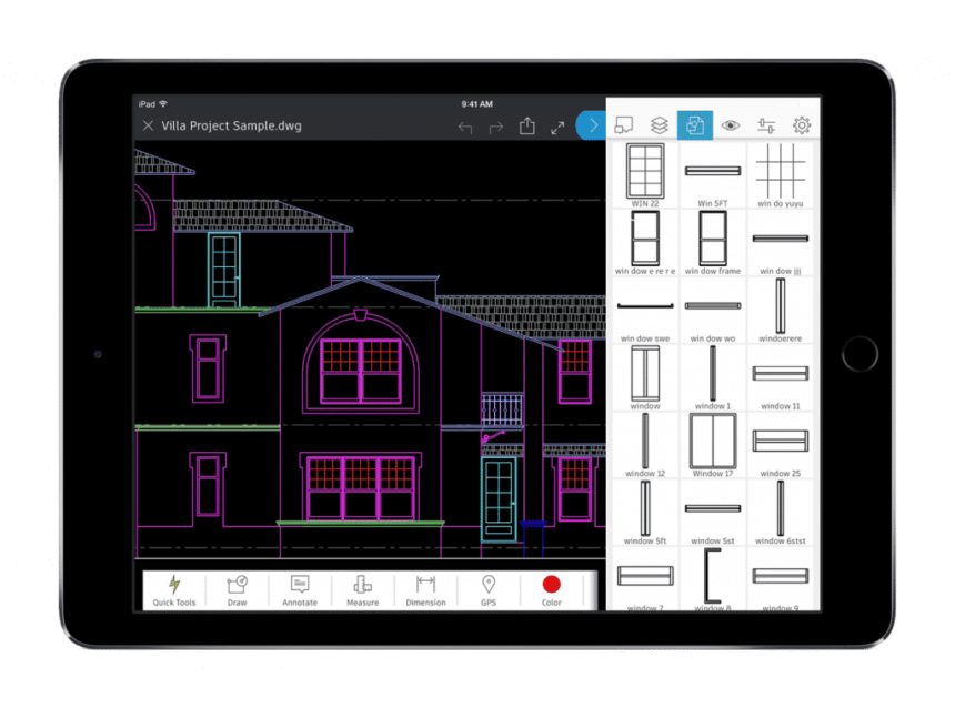 AutoCAD mobile tablet 1024x760