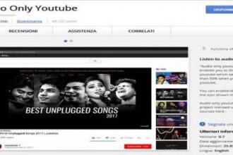 Riprodurre solo audio dai contenuti di YouTube 620x264