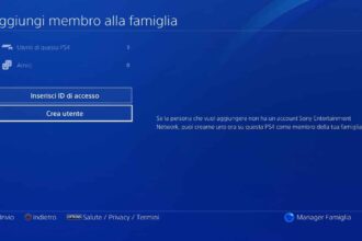 Come impostare un account bambino su PlayStation 4