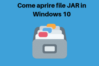 Come aprire file JAR in Windows 10