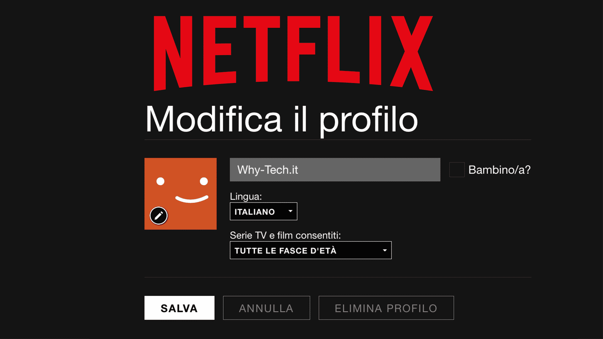 Come cambiare l’immagine del profilo su Netflix