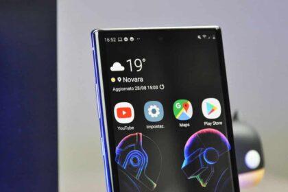 Acquisizione rapida dello schermo a mano su Samsung Galaxy Note 10