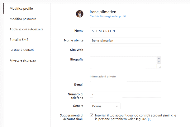 Come cambiare il nome su Instagram