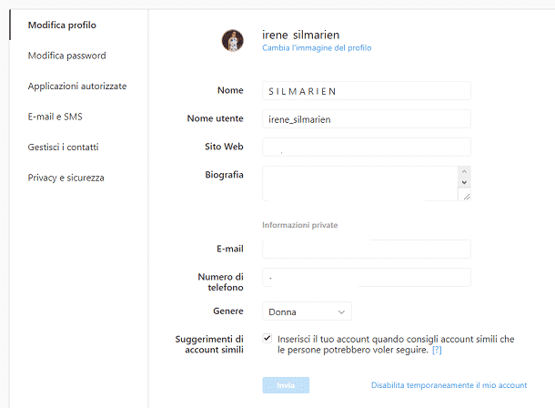 Come cambiare il nome su Instagram