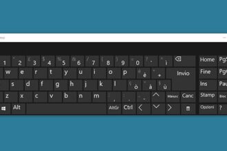 Come usare la tastiera su schermo se quella principale non funziona