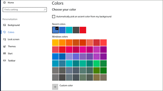 Come modificare la colorazione della barra app su Windows 10