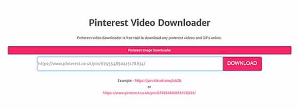 video download pintarest