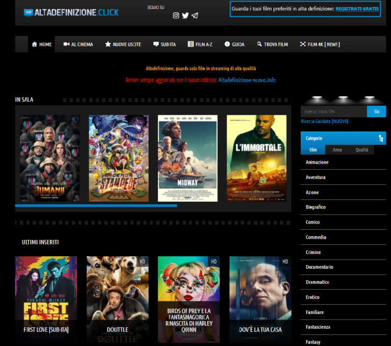 Come vedere film gratis su siti online