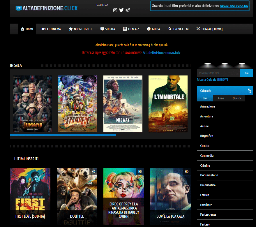 Siti Dove Si Possono Vedere Film Gratis